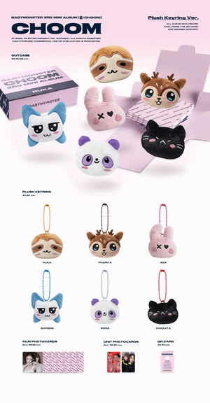 BABYMONSTER - 3ème mini-album CHOOM (Version porte-clés en peluche)