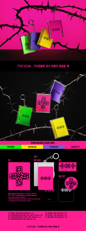 TOMORROW X TOGETHER 8th Mini Album [10TH YEAR : WHEN THE WIND PAUSED AMONG THE THORNS] (Photocard Case Ver.)
