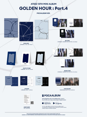 ATEEZ - 13th Mini Album [GOLDEN HOUR : Part.4] (POCAALBUM Ver.) (A Ver. / Diary Ver. / Z Ver.)