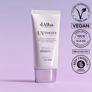 d'Alba Waterfull Tone-Up Sun Cream (Purple) 50ml