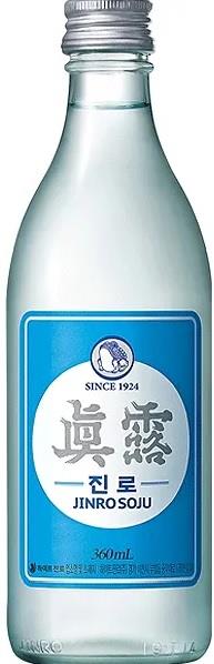 JHITEJINRO JINRO IS BACK SOJU 360ML 16.5% von Jinro