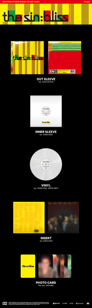 ENHYPEN - 8e Mini Album THE SIN : BLISS (Vinyle)