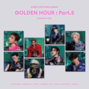 ATEEZ-14th Mini Album GOLDEN HOUR : Part.5 (DIGIPACK Ver.) Random