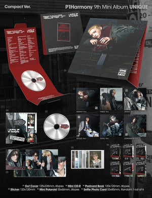 P1Harmony-9th Mini Album [UNIQUE] (Compact Ver.) Random