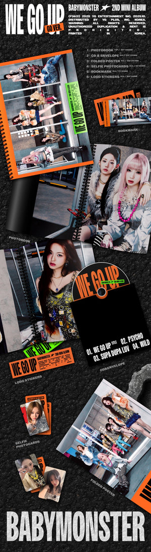 BABYMONSTER - 2nd Mini Album WE GO UP (GO Ver.)