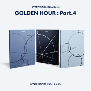 ATEEZ - 13th Mini Album [GOLDEN HOUR : Part.4] (A Ver. / Diary Ver. / Z Ver.) Random