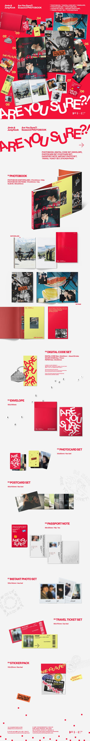 Jimin x Jung Kook - Are You Sure?! Season 2 PHOTOBOOK